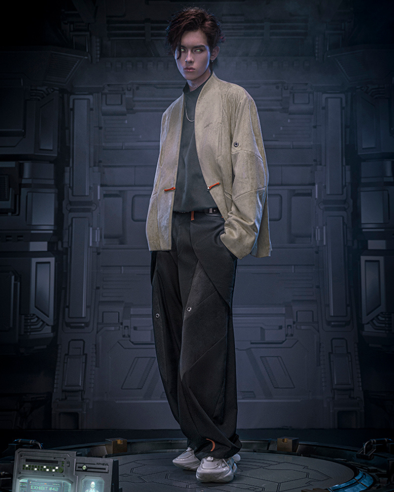 XIPHEVIL Cyberpunk Outfits Invisible Street Unisex Loose Pants