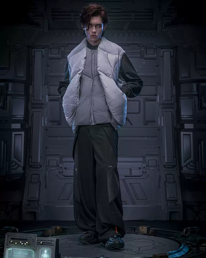 XIPHEVIL Cyberpunk Outfits Invisible Street Unisex Loose Pants