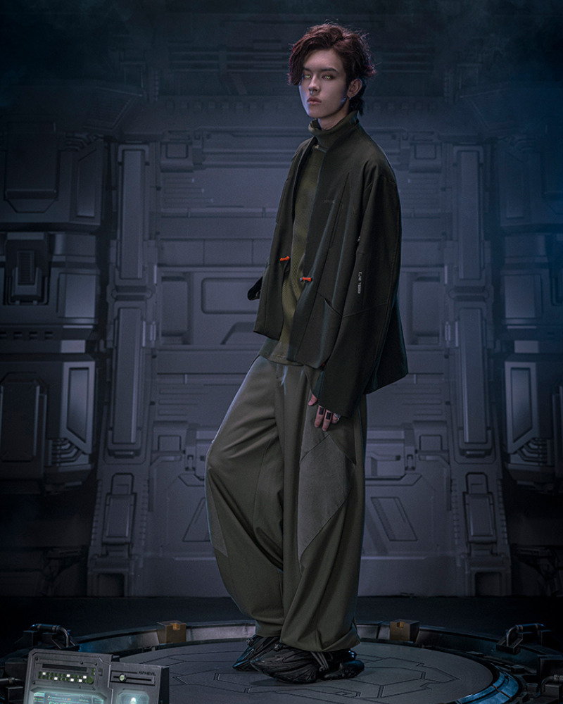 XIPHEVIL Cyberpunk Outfits Invisible Street Unisex Loose Pants