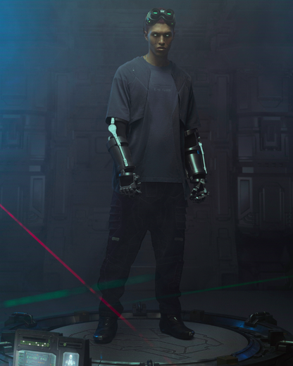 XIPHEVIL Cyberpunk Outfits Mecha T-Shirt