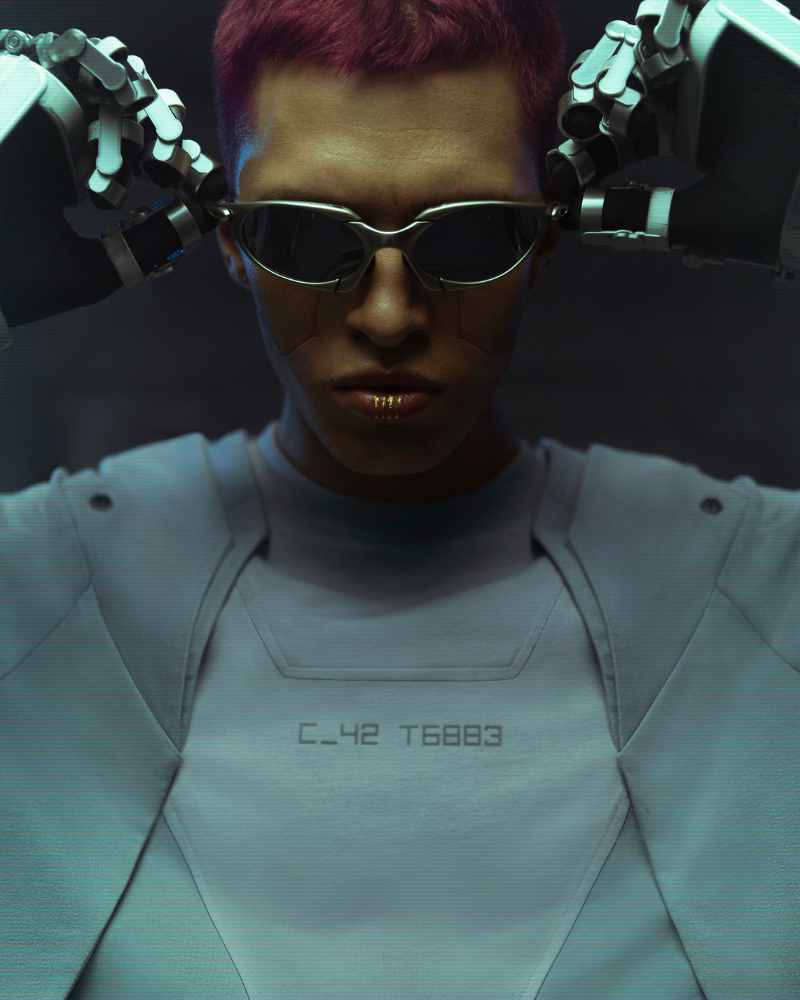 XIPHEVIL Cyberpunk Outfits Mecha T-Shirt