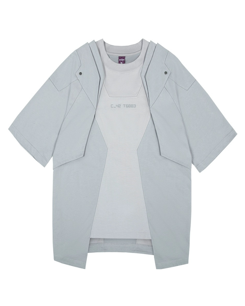 XIPHEVIL Cyberpunk Outfits Mecha T-Shirt
