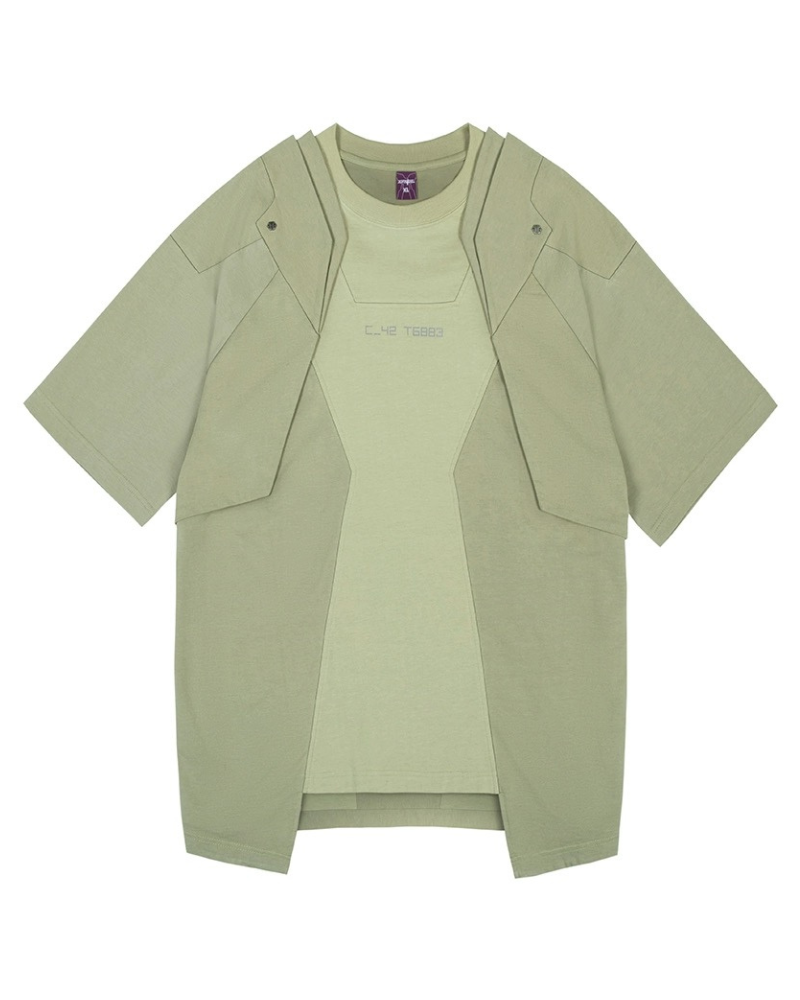 XIPHEVIL Cyberpunk Outfits Mecha T-Shirt