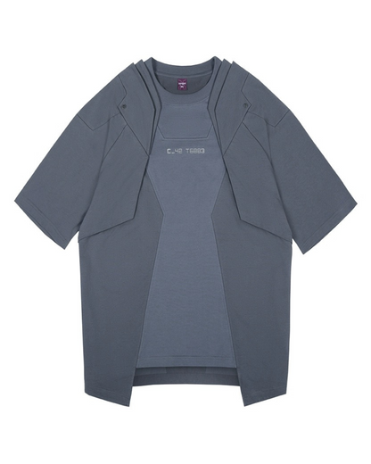 XIPHEVIL Cyberpunk Outfits Mecha T-Shirt