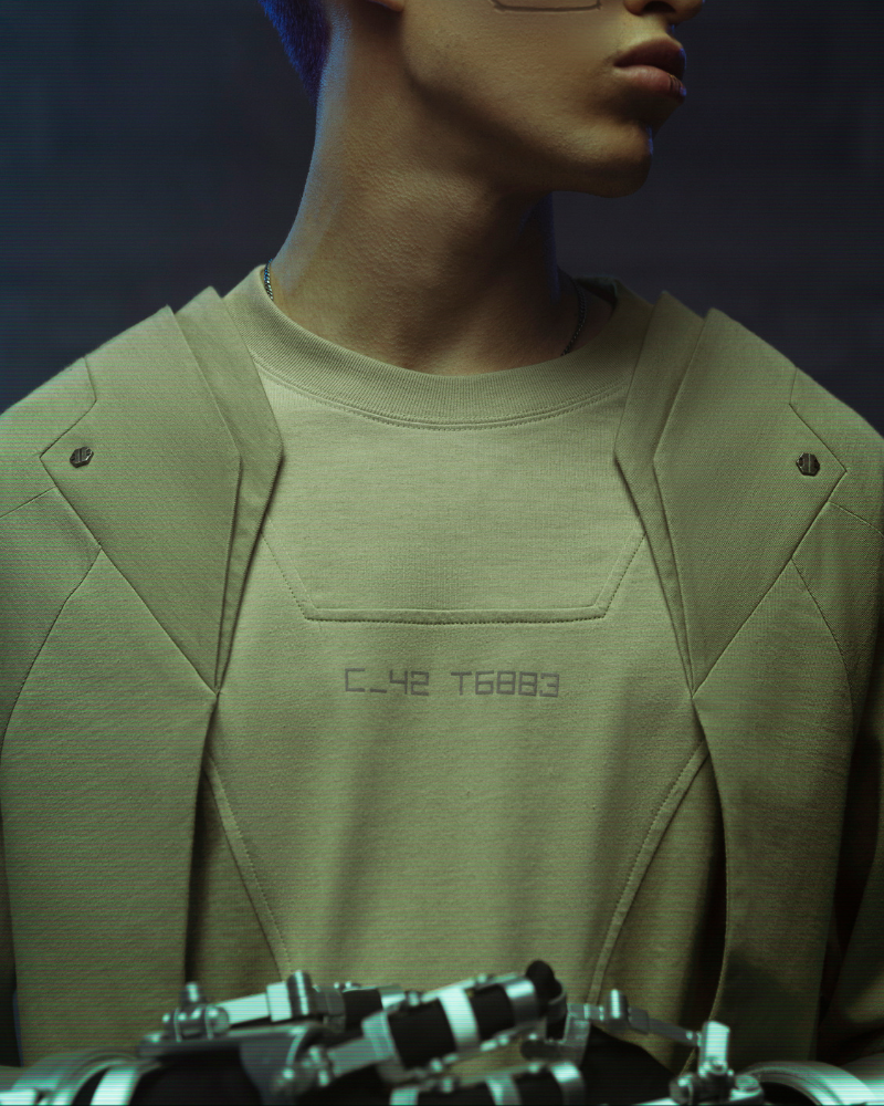 XIPHEVIL Cyberpunk Outfits Mecha T-Shirt