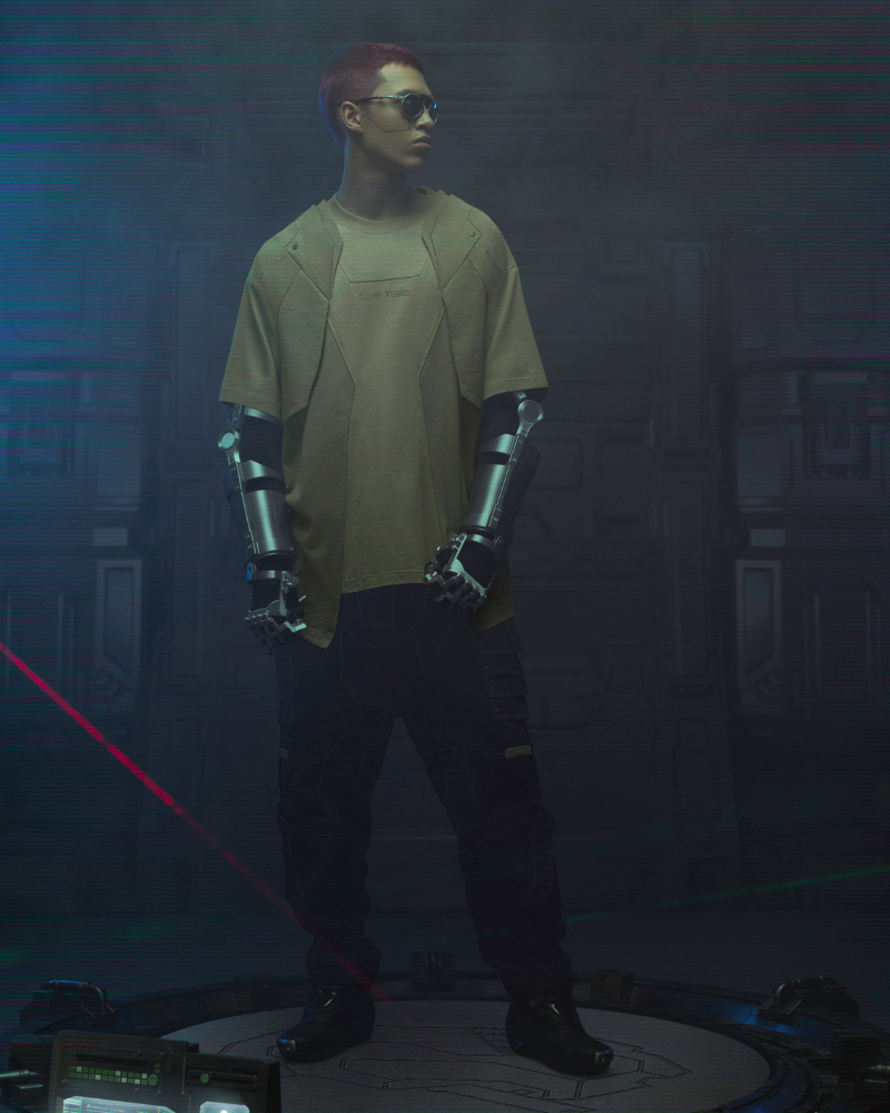 XIPHEVIL Cyberpunk Outfits Mecha T-Shirt