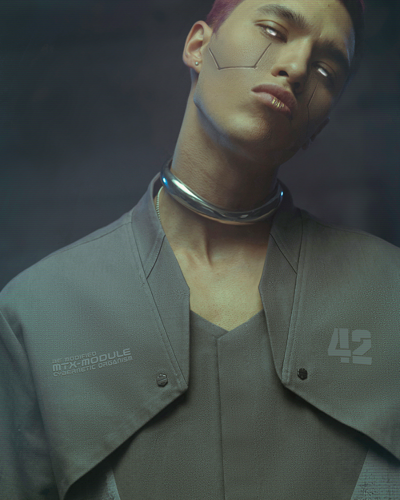 XIPHEVIL Cyberpunk Outfits Military Style Short Sleeve Shirt