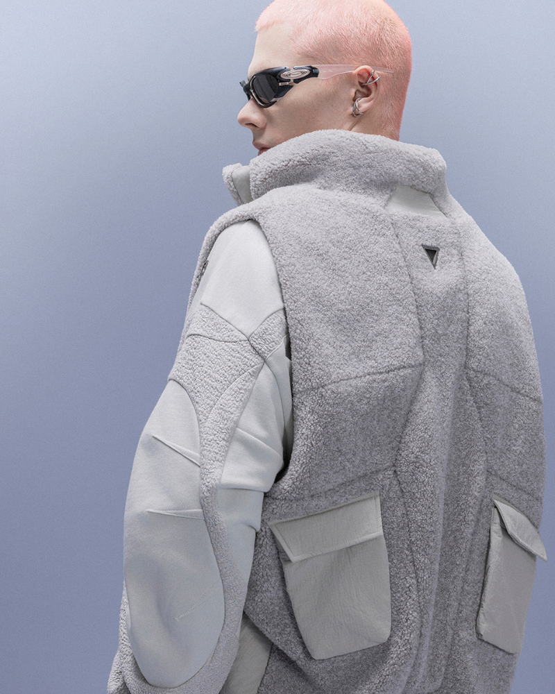 XIPHEVIL Cyberpunk Outfits Stand-Collar Lightweight Winter Down Vest