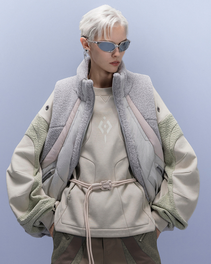 XIPHEVIL Cyberpunk Outfits Stand-Collar Lightweight Winter Down Vest