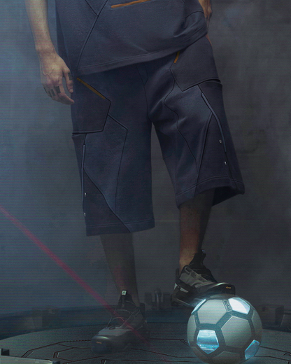 XIPHEVIL Cyberpunk Outfits Star Alliance Sports Shorts