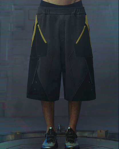 XIPHEVIL Cyberpunk Outfits Star Alliance Sports Shorts