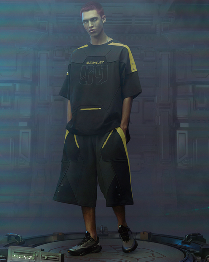 XIPHEVIL Cyberpunk Outfits Star Alliance Sports Shorts