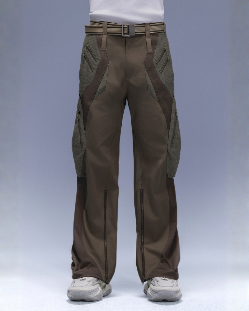 XIPHEVIL Cyberpunk Outfits Wide-Leg Techwear Pants