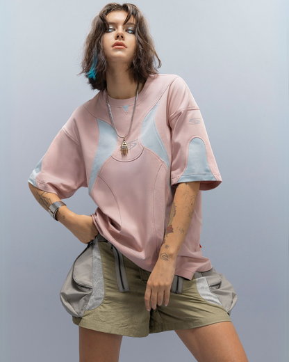 XIPHEVIL Cyberpunk Street-Style Star Arc Cocoon Pocket Shorts - Women