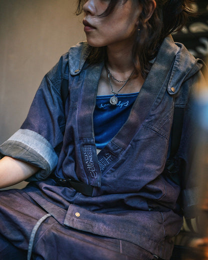 XIPHEVIL Cyberpunk Outfits Yaksha Samurai Jacket