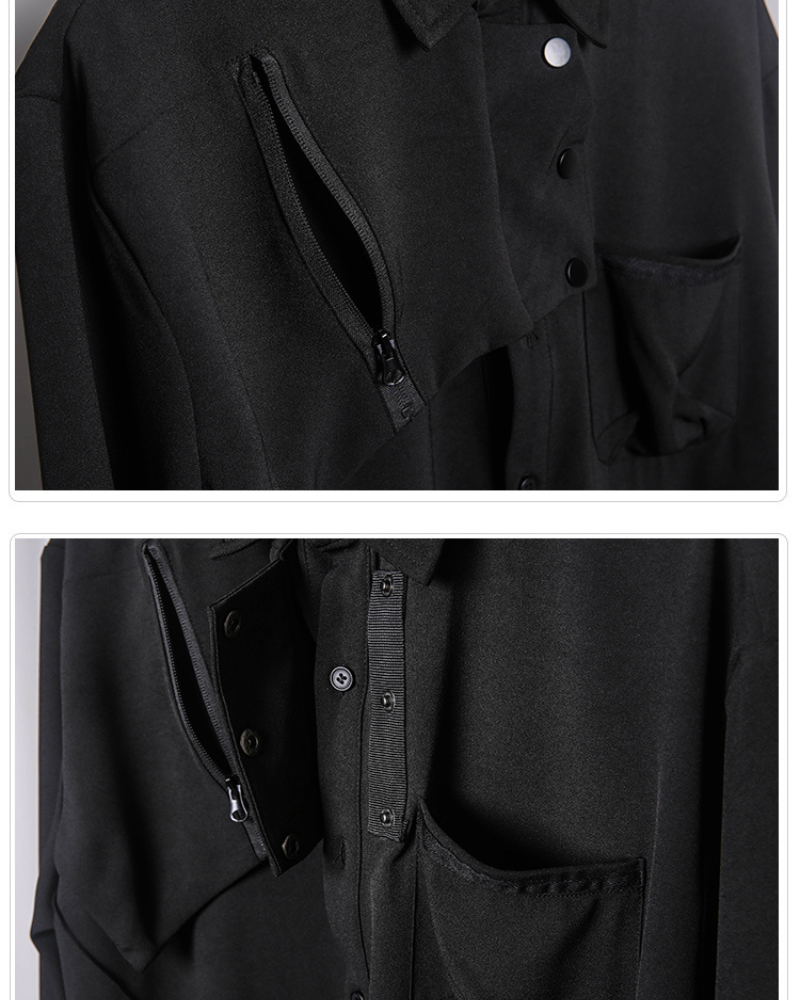 Yamamoto Black Long-Sleeve Shirt