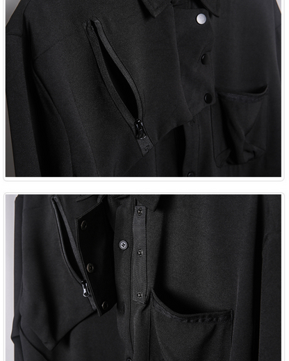 Yamamoto Black Long-Sleeve Shirt