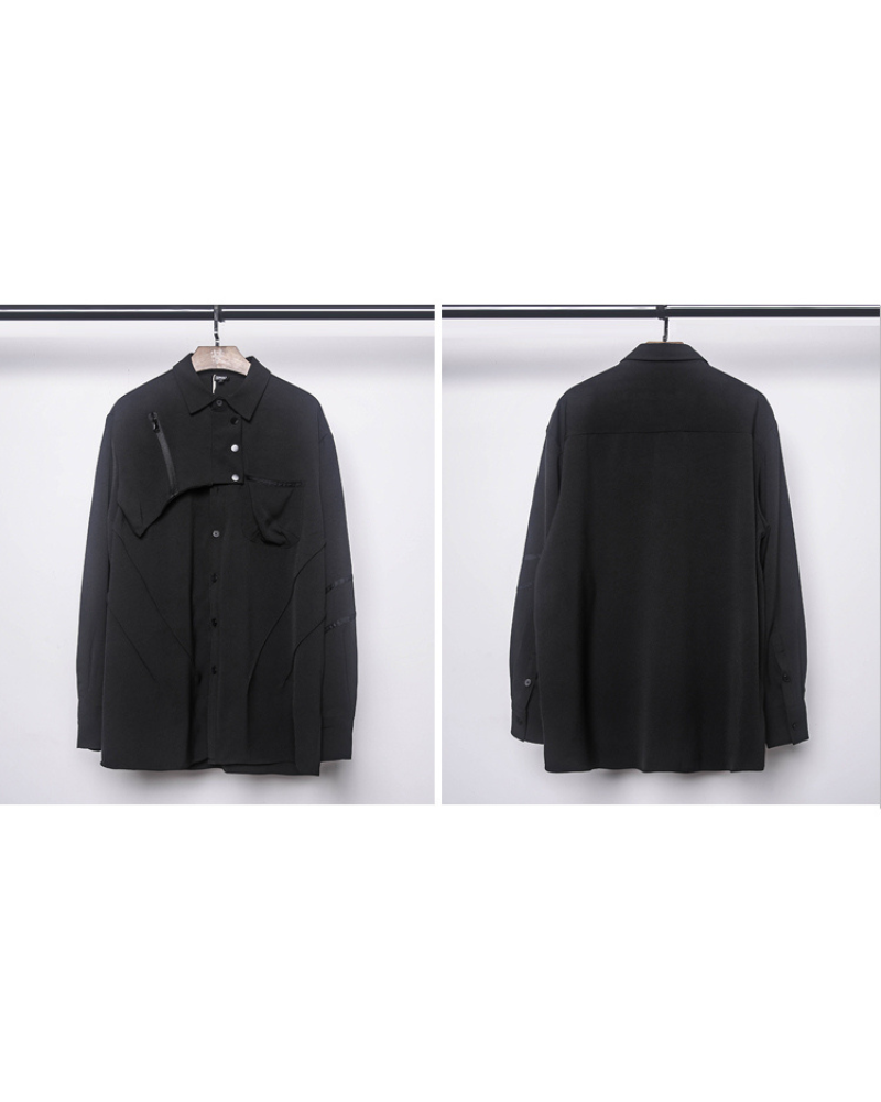 Yamamoto Black Long-Sleeve Shirt