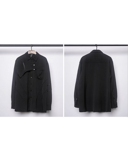 Yamamoto Black Long-Sleeve Shirt