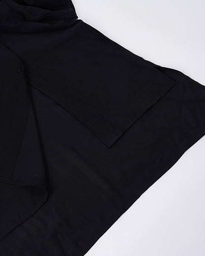 Yamamoto Relaxed Standing Collar Japanese Techwear Shirt