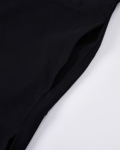 Yamamoto Relaxed Standing Collar Japanese Techwear Shirt