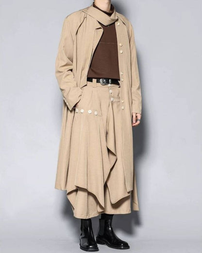 Yamamoto Scarf Collar Long Coat