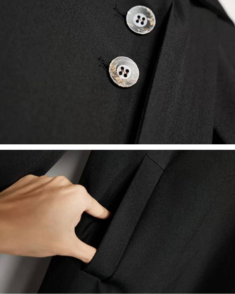 Yamamoto Scarf Collar Long Coat