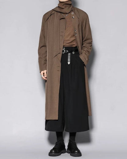 Yamamoto Scarf Collar Long Coat