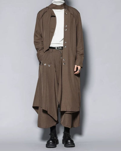 Yamamoto Scarf Collar Long Coat
