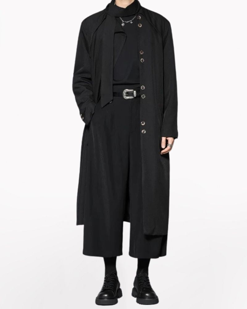 Yamamoto Scarf Collar Long Coat