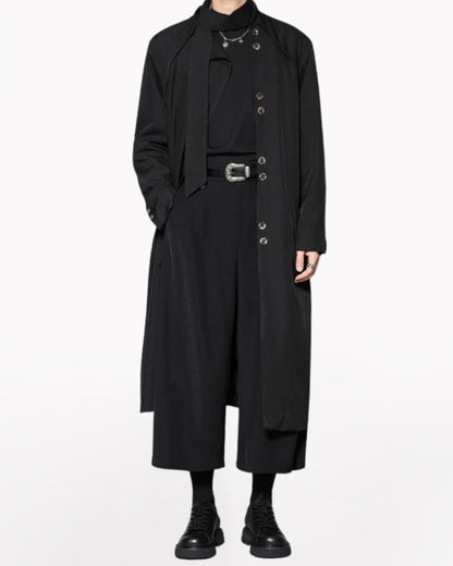Yamamoto Scarf Collar Long Coat