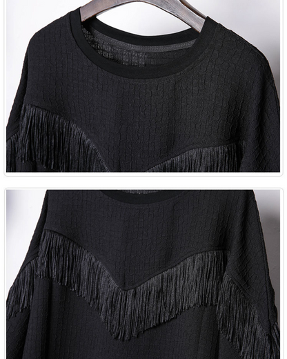 Yamamoto Style Tassel Bat Sleeve T-Shirt