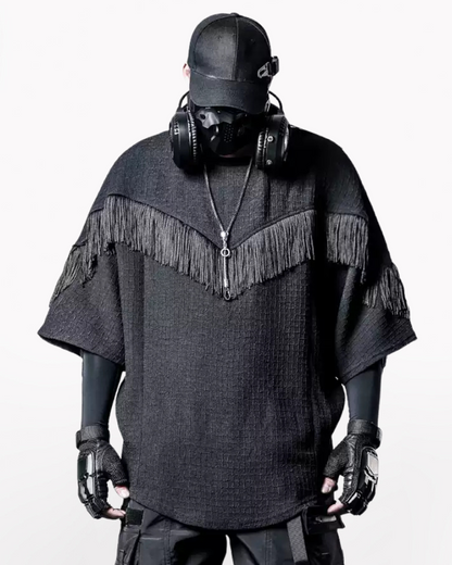 Yamamoto Style Tassel Bat Sleeve T-Shirt