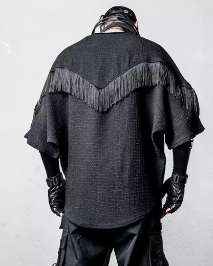 Yamamoto Style Tassel Bat Sleeve T-Shirt