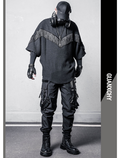 Yamamoto Style Tassel Bat Sleeve T-Shirt