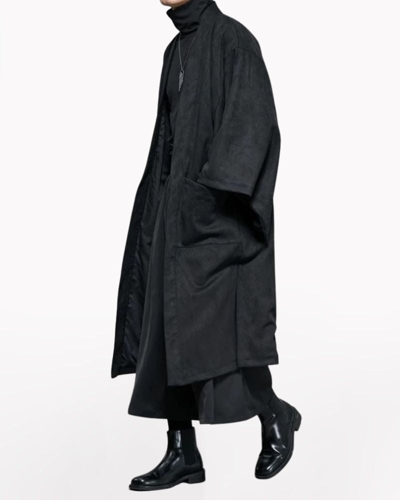 Yamamoto Suede Long Kimino Jacket
