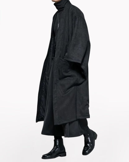 Yamamoto Suede Long Kimino Jacket