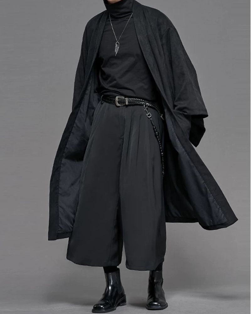 Yamamoto Suede Long Kimino Jacket