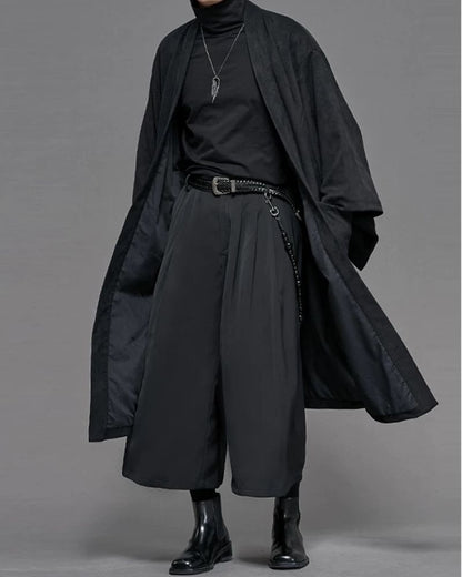 Yamamoto Suede Long Kimino Jacket