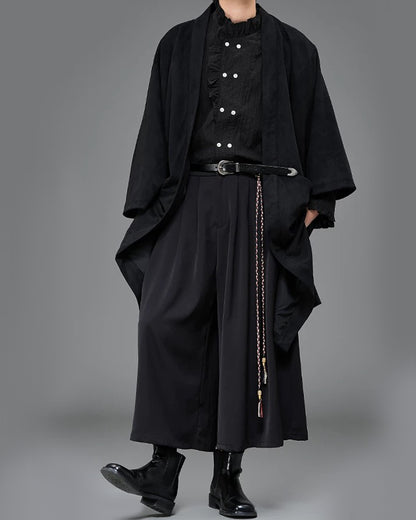 Yamamoto Suede Long Kimino Jacket