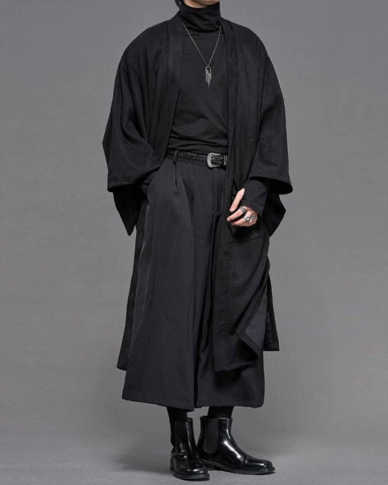 Yamamoto Suede Long Kimino Jacket