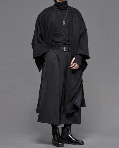 Yamamoto Suede Long Kimino Jacket