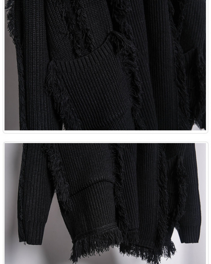 Yamamoto Tassel-Design Knitted Sweater
