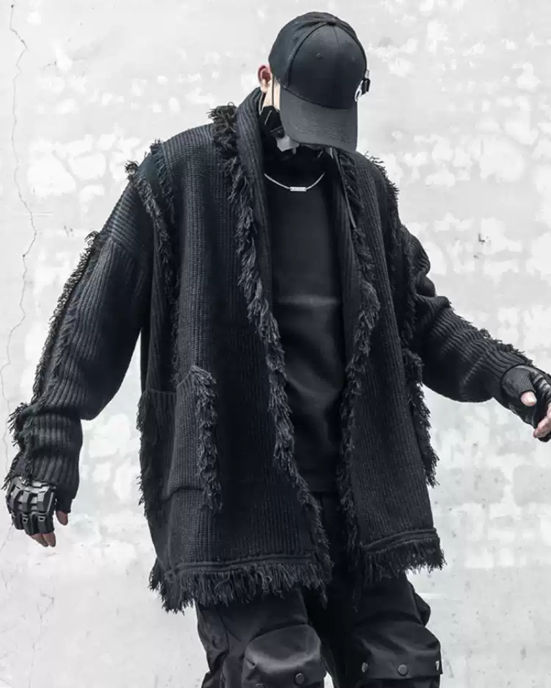 Yamamoto Tassel-Design Knitted Sweater