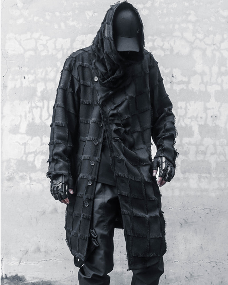 long coat,long black coat,Japanese techwear,techwear outfits,futuristic clothing,cyberpunk clothing,long coat,long black coat,black cloak,black cape,techwear jacket, tech jacket,cyberpunk jacket, cyberpunk techwear jacket, cyberpunk samurai jacket, samurai jacket cyberpunk,ninja costume,ninja halloween costume,samurai jacket,cyberpunk style jacket,techwear,tech wear,affordable techwear,techwear fashion