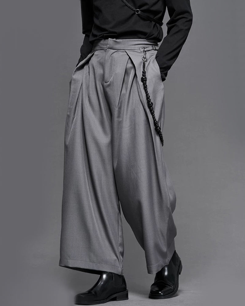 Modern Japanese Vintage Wide-Cut Hakama Pants – Techwear Official