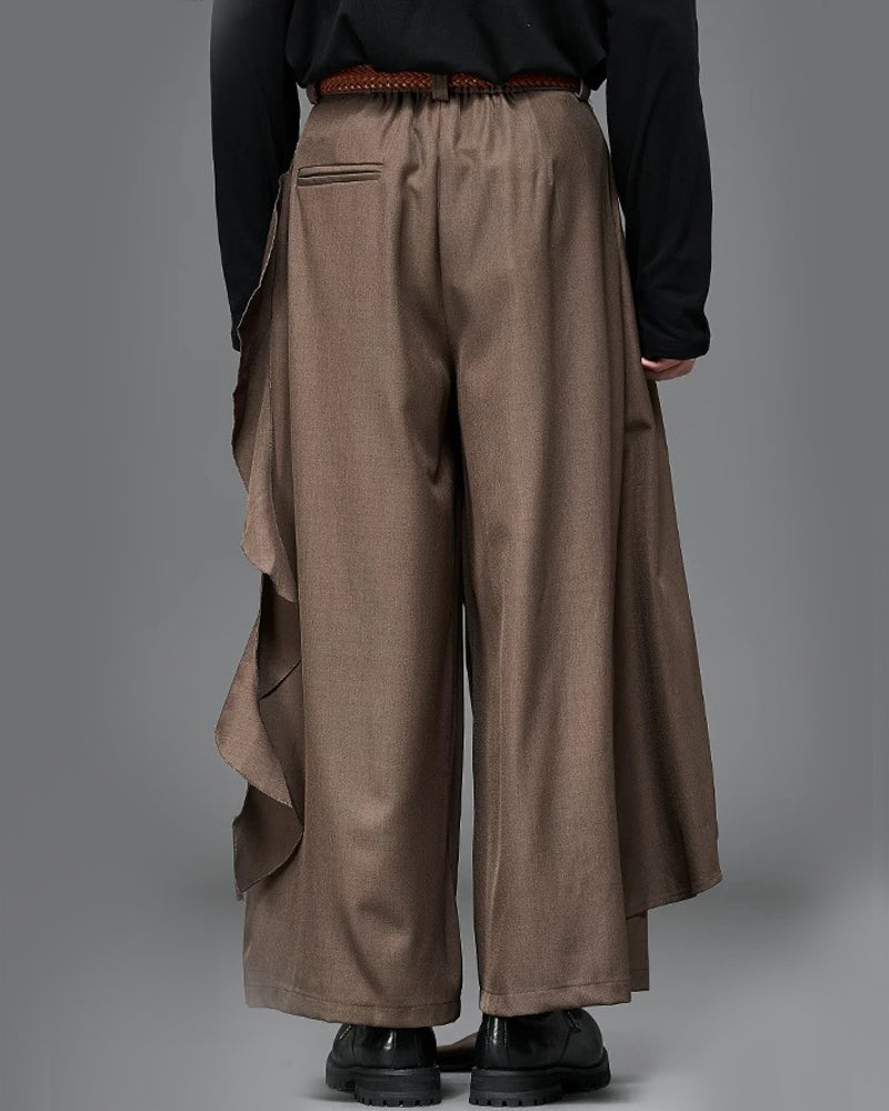 Modern Japanese Wide Leg Vintage Hakama Pants – Techwear Official