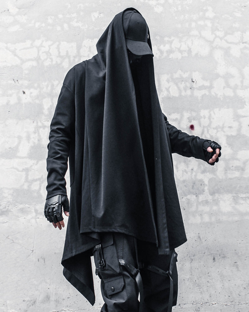 long coat,long black coat,Japanese techwear,techwear outfits,futuristic clothing,cyberpunk clothing,long coat,long black coat,black cloak,black cape,techwear jacket, tech jacket,cyberpunk jacket, cyberpunk techwear jacket, cyberpunk samurai jacket, samurai jacket cyberpunk,ninja costume,ninja halloween costume,samurai jacket,cyberpunk style jacket,techwear,tech wear,affordable techwear,techwear fashion
