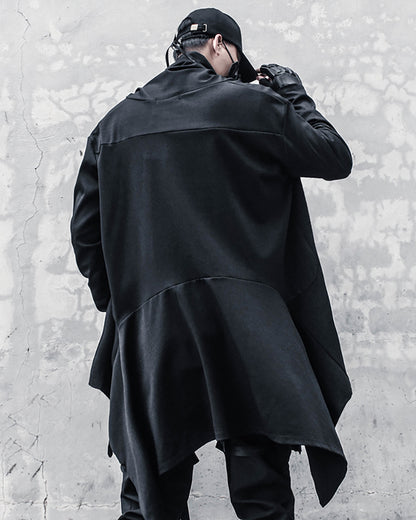 long coat,long black coat,Japanese techwear,techwear outfits,futuristic clothing,cyberpunk clothing,long coat,long black coat,black cloak,black cape,techwear jacket, tech jacket,cyberpunk jacket, cyberpunk techwear jacket, cyberpunk samurai jacket, samurai jacket cyberpunk,ninja costume,ninja halloween costume,samurai jacket,cyberpunk style jacket,techwear,tech wear,affordable techwear,techwear fashion