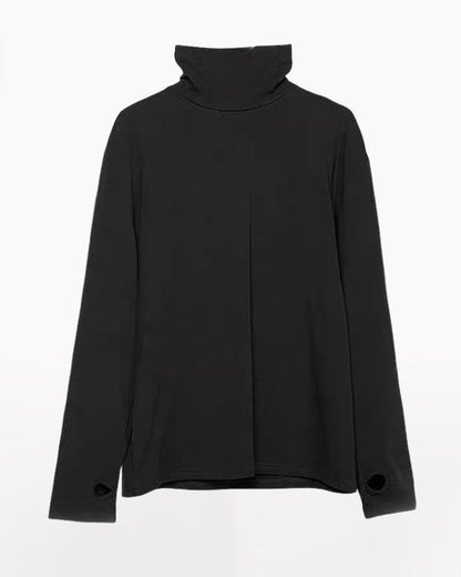 Yamamoto Mock Neck Long-Sleeve T-shirt
